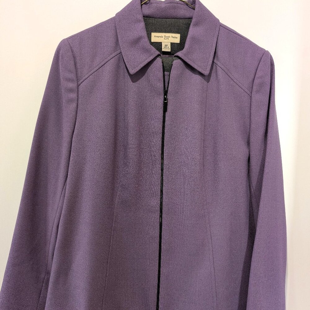 Lilac Woolen 3-Piece. Amanda Smith Petite.